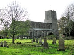 Back view of Mendham Church Wallpaper