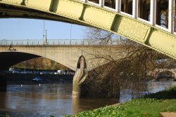 Twickenham Bridge and Richmond Railway Bridge Wallpaper