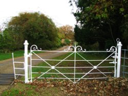 Gate to the Hall and Church Wallpaper