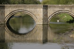 Bridge over the River Welland c1651 Wallpaper