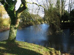 The moat around the Church Wallpaper