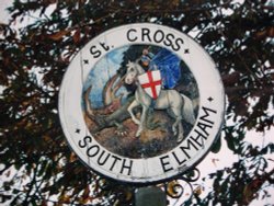 St. Cross South Elmham Village sign Wallpaper