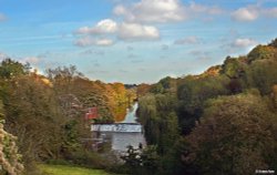 Avoncliff Weir, Wiltshire Wallpaper