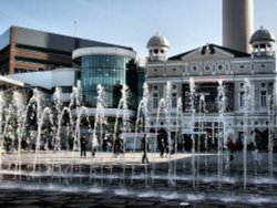 Fountain Liverpool city centre Wallpaper