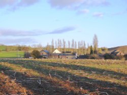 Farm Buildings Wallpaper