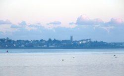 View of Exmouth Church from Powderham Wallpaper