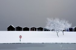 Dovercourt, Winter Scene Wallpaper