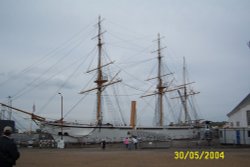 HMS Gannet on permanent display at Chatham Dockyards