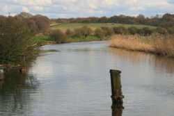 River Weaver near Frodsham Bridge