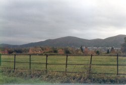 View from Madresfield to Malvern Hills 1996 Wallpaper