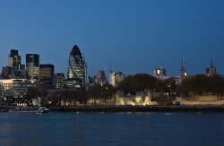 The Gherkin at Dusk Wallpaper