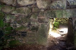 The entrance from the inside of the fogou. Wallpaper