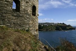 Polruan from St Catherine's Castle. Wallpaper