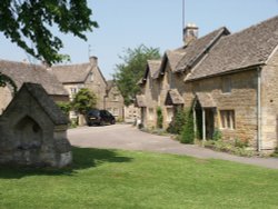 Lower Slaughter--Tranquil Village Wallpaper