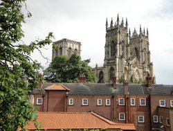 York Minster seen from the city walls Wallpaper