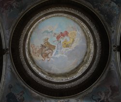 Castle Howard, looking straight up the dome Wallpaper