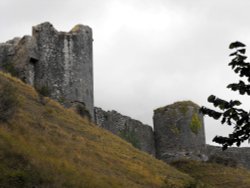 From the back side of Corfe Castle Wallpaper