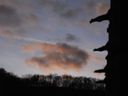 Woodchester Mansion at dusk Wallpaper