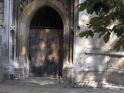 Wimborne Minster doorway Wallpaper