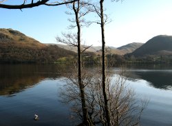 Ullswater, winter afternoon. Wallpaper