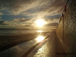 Bright sky over Sandbanks