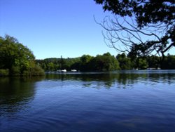 Windermere, looking south on a summer afternoon. Wallpaper