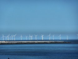 Wind Turbines on Scroby Sands off Great Yarmouth Wallpaper