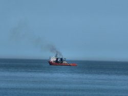 Oil Supply Ship off Gorleston Wallpaper