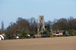 The Church in the Village Wallpaper