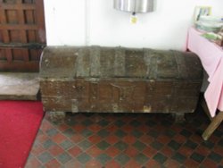 Old trunk in the Church Wallpaper