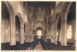 Fairford Church Gloucestershire 1950's Postcard Wallpaper