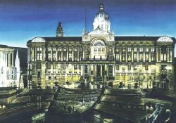 Birmingham Council House By Night Wallpaper