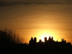 Sunset over the tweed Wallpaper