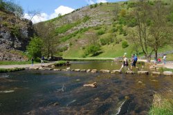 Dovedale Stepping Stones Wallpaper