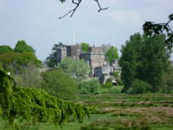 Distant Castle. Wallpaper