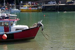 Fishing boat. Wallpaper