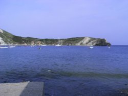 A view of Lulworth Cove Wallpaper