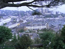 A misty day in Torquay Wallpaper