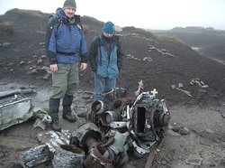 Lonely B29 wreckage on Shelf Moor. Wallpaper