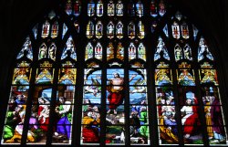 Norwich Cathedral, one of the beautiful stained glass windows Wallpaper