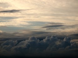 Rainclouds over Buckingham from near Padbury, Bucks Wallpaper