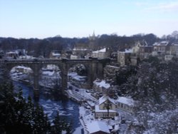 Knaresborough winter Wallpaper