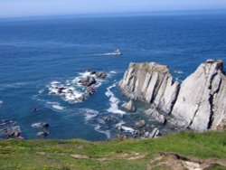 South west coast path from Bull Point to Morte Point