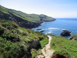 South west coast path from Bull Point to Morte Point