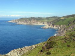 South west coast path from Bull Point to Morte Point