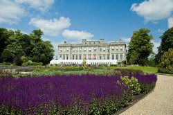 Ragley Hall from the formal gardens Wallpaper