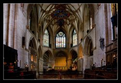 Interior of Tewksbury Abbey Wallpaper