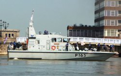 Naval patrol ship calling in at Gt. Yarmouth Wallpaper