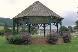 Abergavenny Bailey Park bandstand Wallpaper