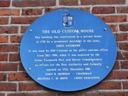Plaque about Old Customs House Wallpaper